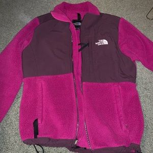 Hot pink north face